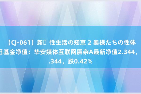 【CJ-061】新・性生活の知恵 2 奥様たちの性体験 8月7日基金净值：华安媒体互联网羼杂A最新净值2.344，跌0.42%