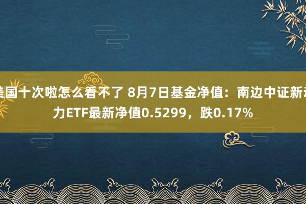 美国十次啦怎么看不了 8月7日基金净值：南边中证新动力ETF最新净值0.5299，跌0.17%