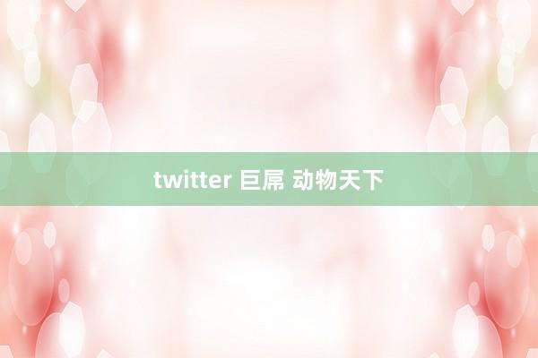 twitter 巨屌 动物天下