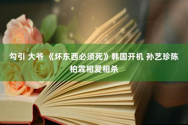 勾引 大爷 《坏东西必须死》韩国开机 孙艺珍陈柏霖相爱相杀